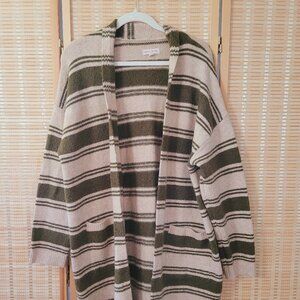 KNOX ROSE Women's Stripped Cardigan